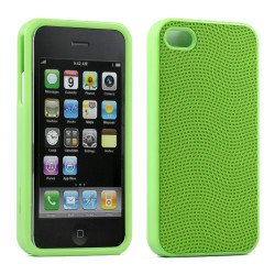 iPhone 4S 4 Anti-Slip Hard Protector Cover (Green)